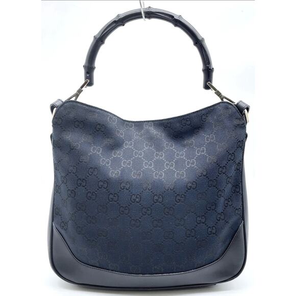 Auth Gucci GG Canvas PVC Black 2way Handbag - Picture 3 of 11